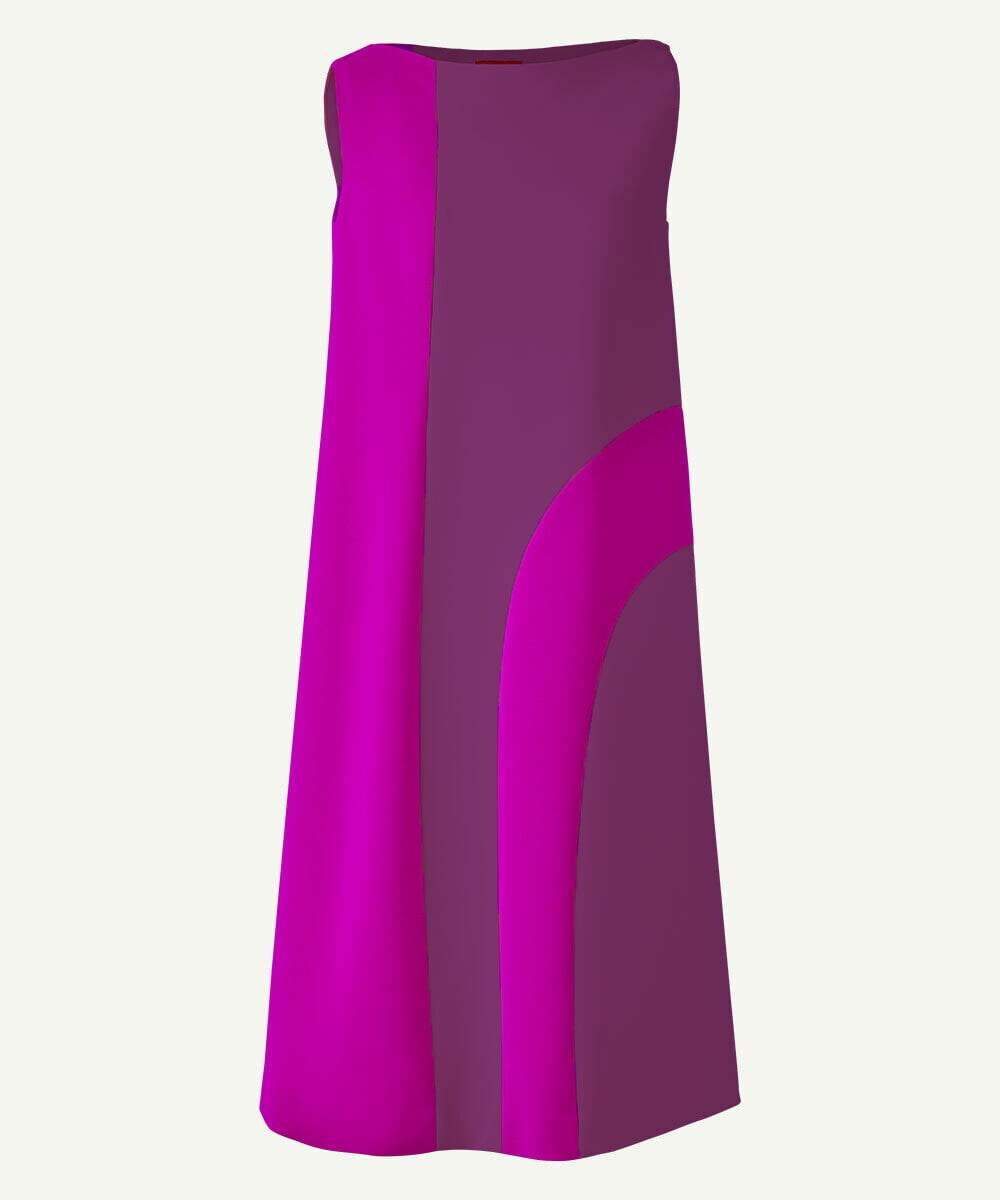 お値下中 イラーキドレス オーダー バイカラー切り替えIラインドレス(ドレス) | Sybilla(シビラ