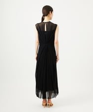 GBEZA05110 Sybilla(シビラ) コットンチュールドレス ブラック