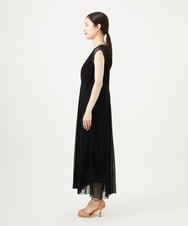 GBEZA05110 Sybilla(シビラ) コットンチュールドレス ブラック
