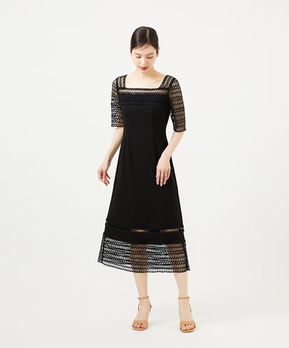 GBEZA30100 Sybilla ケミカルレースドレス