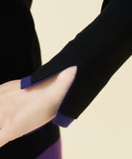 GBFAB04330 Sybilla(シビラ) 【メディア着用】レイヤード風タートルプルオーバー ブラック