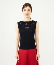 GBFAD01400 Sybilla(シビラ) アイレットノースリーブプルオーバー ブラック