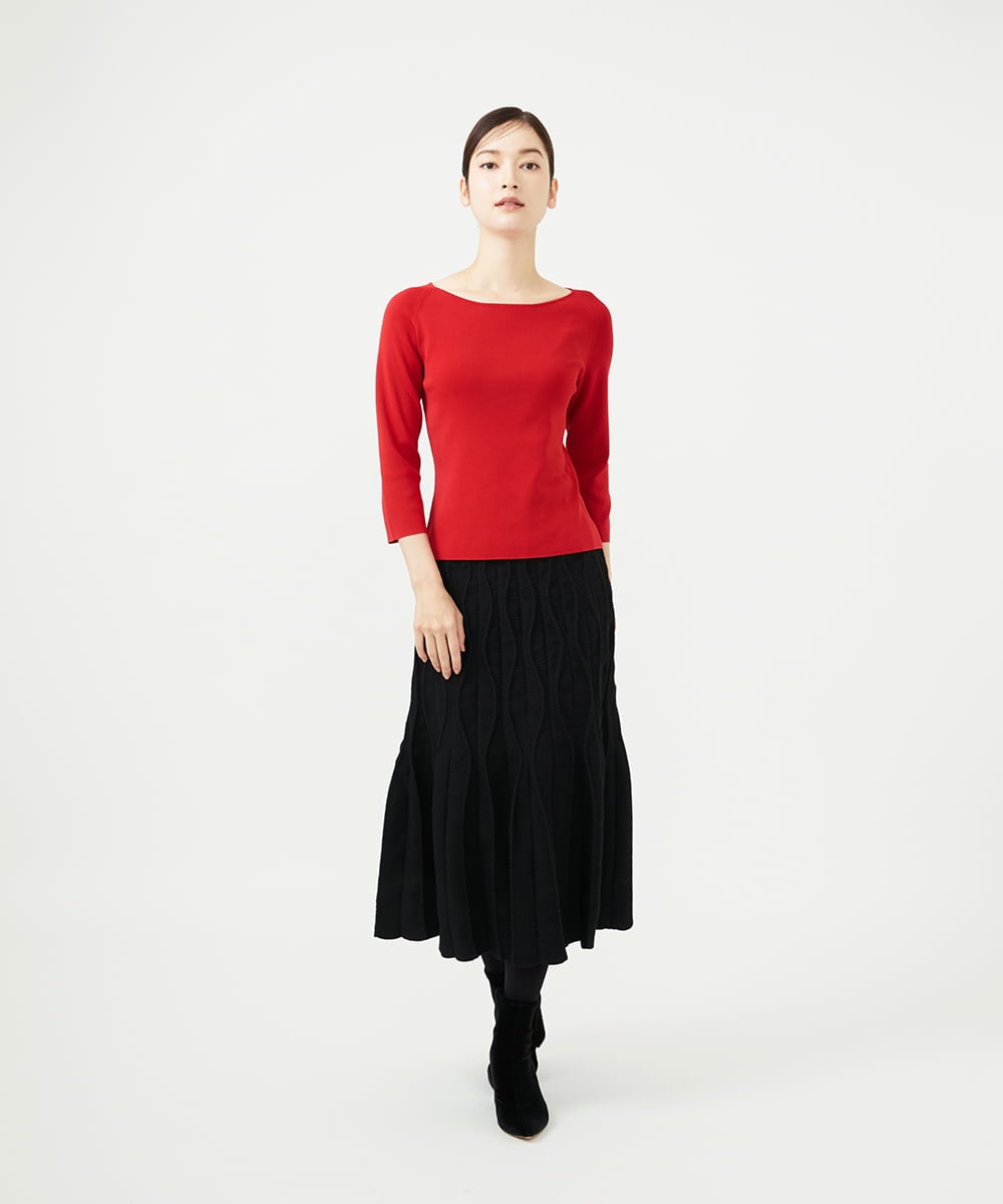 GBFAD02250 Sybilla(シビラ) レーヨンストレッチプルオーバー レッド