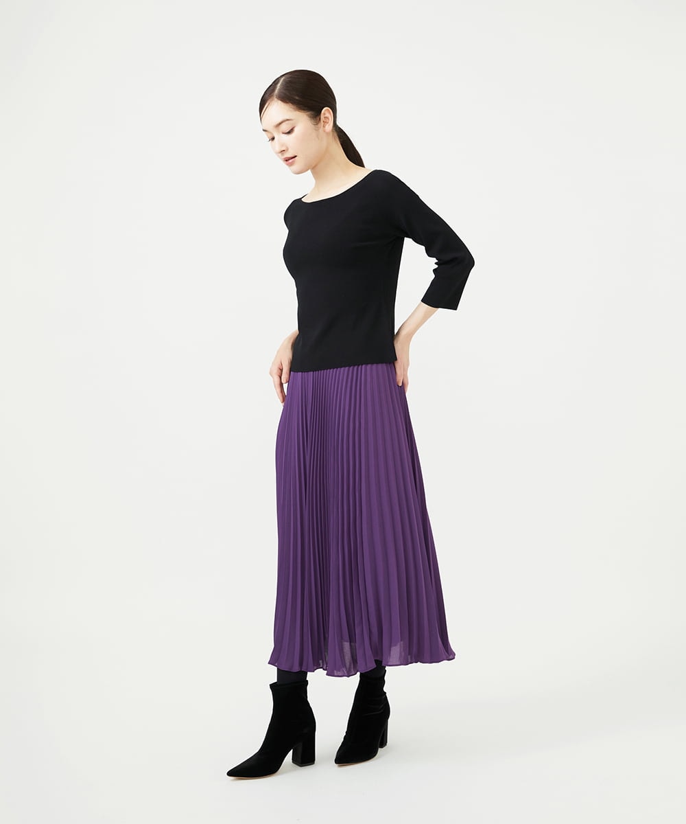 GBFAD02250 Sybilla(シビラ) レーヨンストレッチプルオーバー ブラック