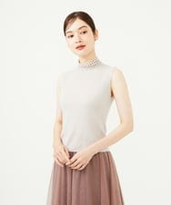 GBFAD32300 Sybilla(シビラ) レースハイネックプルオーバー ライトグレー