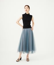 GBFAD32300 Sybilla(シビラ) レースハイネックプルオーバー ブラック