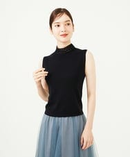GBFAD32300 Sybilla(シビラ) レースハイネックプルオーバー ブラック