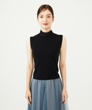GBFAD32300 Sybilla(シビラ) レースハイネックプルオーバー ブラック
