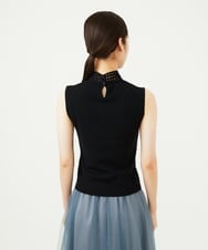 GBFAD32300 Sybilla(シビラ) レースハイネックプルオーバー ブラック