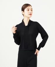 GBFAD33330 Sybilla(シビラ) レースボウタイプルオーバー ブラック