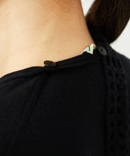 GBFAD33330 Sybilla(シビラ) レースボウタイプルオーバー ブラック