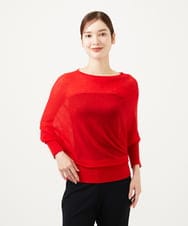 GBFAE01270 Sybilla(シビラ) アシンメトリードレーププルオーバー レッド