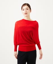 GBFAE01270 Sybilla(シビラ) アシンメトリードレーププルオーバー レッド