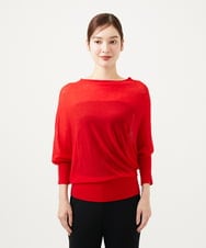GBFAE01270 Sybilla(シビラ) アシンメトリードレーププルオーバー レッド