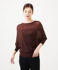 GBFAE01270 Sybilla(シビラ) アシンメトリードレーププルオーバー ブラウン