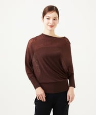 GBFAE01270 Sybilla(シビラ) アシンメトリードレーププルオーバー ブラウン