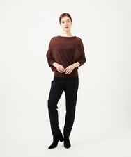 GBFAE01270 Sybilla(シビラ) アシンメトリードレーププルオーバー ブラウン