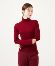 GBFAE33330 Sybilla(シビラ) ステッチデザインハイネックプルオーバー バーガンディー