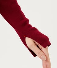 GBFAE33330 Sybilla(シビラ) ステッチデザインハイネックプルオーバー バーガンディー