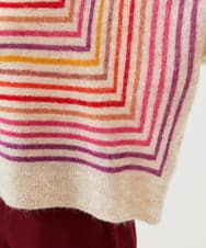 GBFAF02500 Sybilla(シビラ) マルチカラーボーダーニット ベージュ系