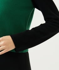 GBFAF04350 Sybilla(シビラ) アシメントリー配色ニット ブラック系