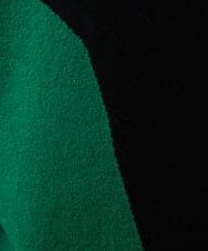 GBFAF04350 Sybilla(シビラ) アシメントリー配色ニット ブラック系