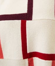 GBFAF34450 Sybilla(シビラ) パッチワークデザインニット アイボリー系