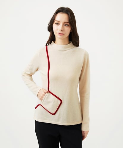 GBFAF35350 Sybilla ポケットデザインニット