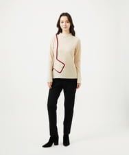 GBFAF35350 Sybilla(シビラ) ポケットデザインニット アイボリー