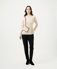 GBFAF35350 Sybilla(シビラ) ポケットデザインニット アイボリー