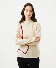 GBFAF35350 Sybilla(シビラ) ポケットデザインニット アイボリー