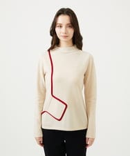 GBFAF35350 Sybilla(シビラ) ポケットデザインニット アイボリー