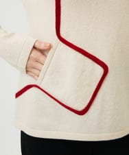 GBFAF35350 Sybilla(シビラ) ポケットデザインニット アイボリー