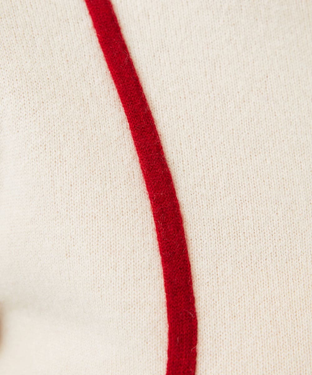 GBFAF35350 Sybilla(シビラ) ポケットデザインニット アイボリー