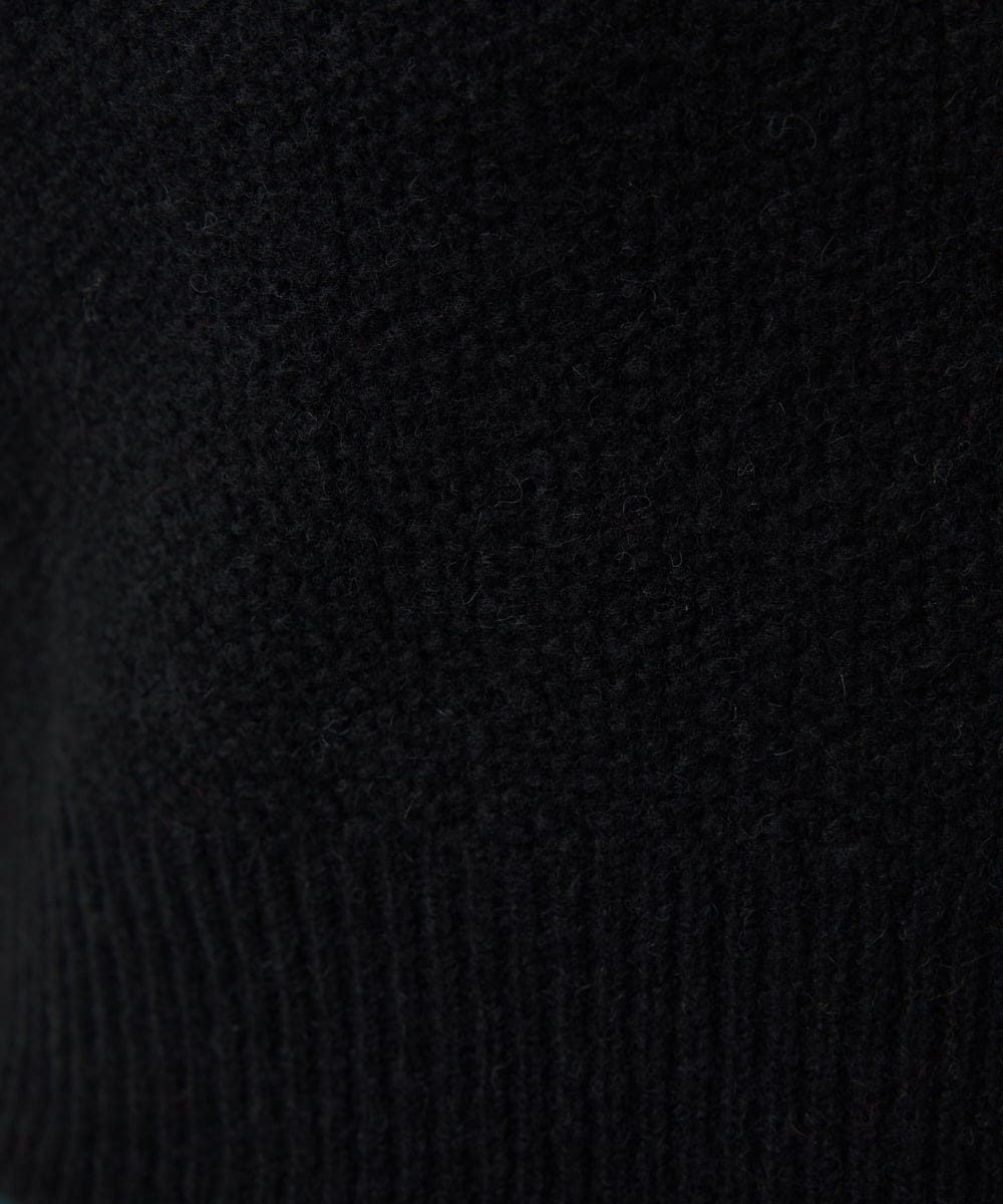 GBFAF36500 Sybilla(シビラ) ポピーブーケ刺繍ニット ブラック