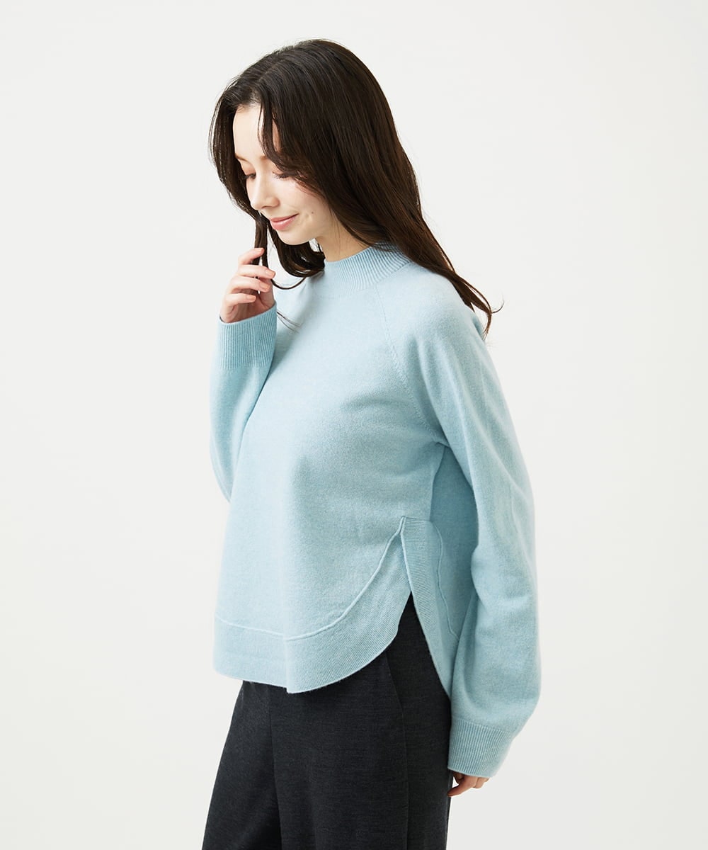 GBFAF37300 Sybilla(シビラ) カーブヘムニット ライトブルー