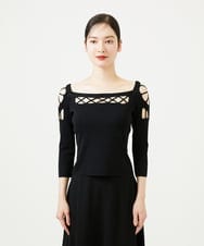 GBFAF80600 Sybilla(シビラ) ループテクニックニット ブラック