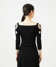 GBFAF80600 Sybilla(シビラ) ループテクニックニット ブラック