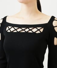 GBFAF80600 Sybilla(シビラ) ループテクニックニット ブラック
