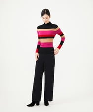 GBFAG03360 Sybilla(シビラ) マルチボーダーリブニット ブラック系