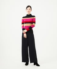 GBFAG03360 Sybilla(シビラ) マルチボーダーリブニット ブラック系