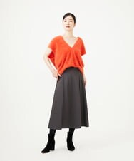GBFAG30430 Sybilla(シビラ) Vネックファーニット オレンジ