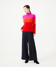 GBFAH01360 Sybilla(シビラ) ボーダータートルニット ピンク系