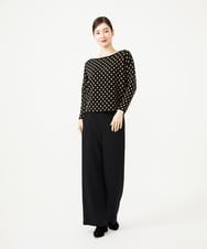 GBFAH02450 Sybilla(シビラ) ドットジャカードニット ブラック