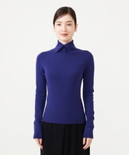 GBFAH05330 Sybilla(シビラ) ボタンデザインハイネックニット ブルー