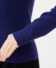 GBFAH05330 Sybilla(シビラ) ボタンデザインハイネックニット ブルー