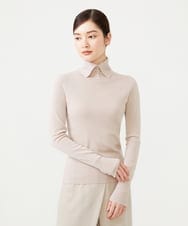 GBFAH05330 Sybilla(シビラ) ボタンデザインハイネックニット アイボリー