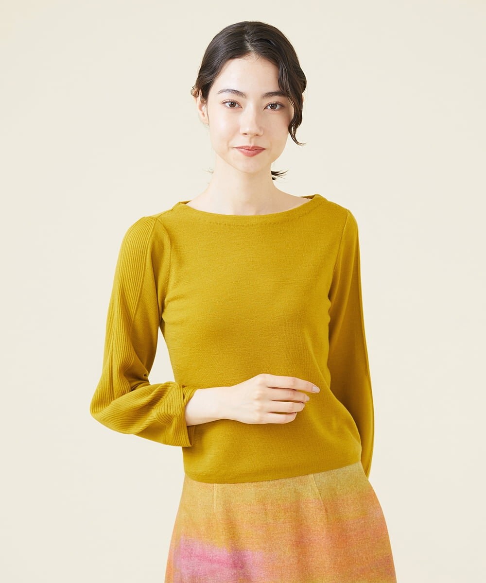 GBFAV03290 Sybilla(シビラ) パフスリーブプルオーバー マスタード