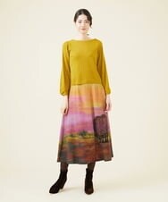 GBFAV03290 Sybilla(シビラ) パフスリーブプルオーバー マスタード