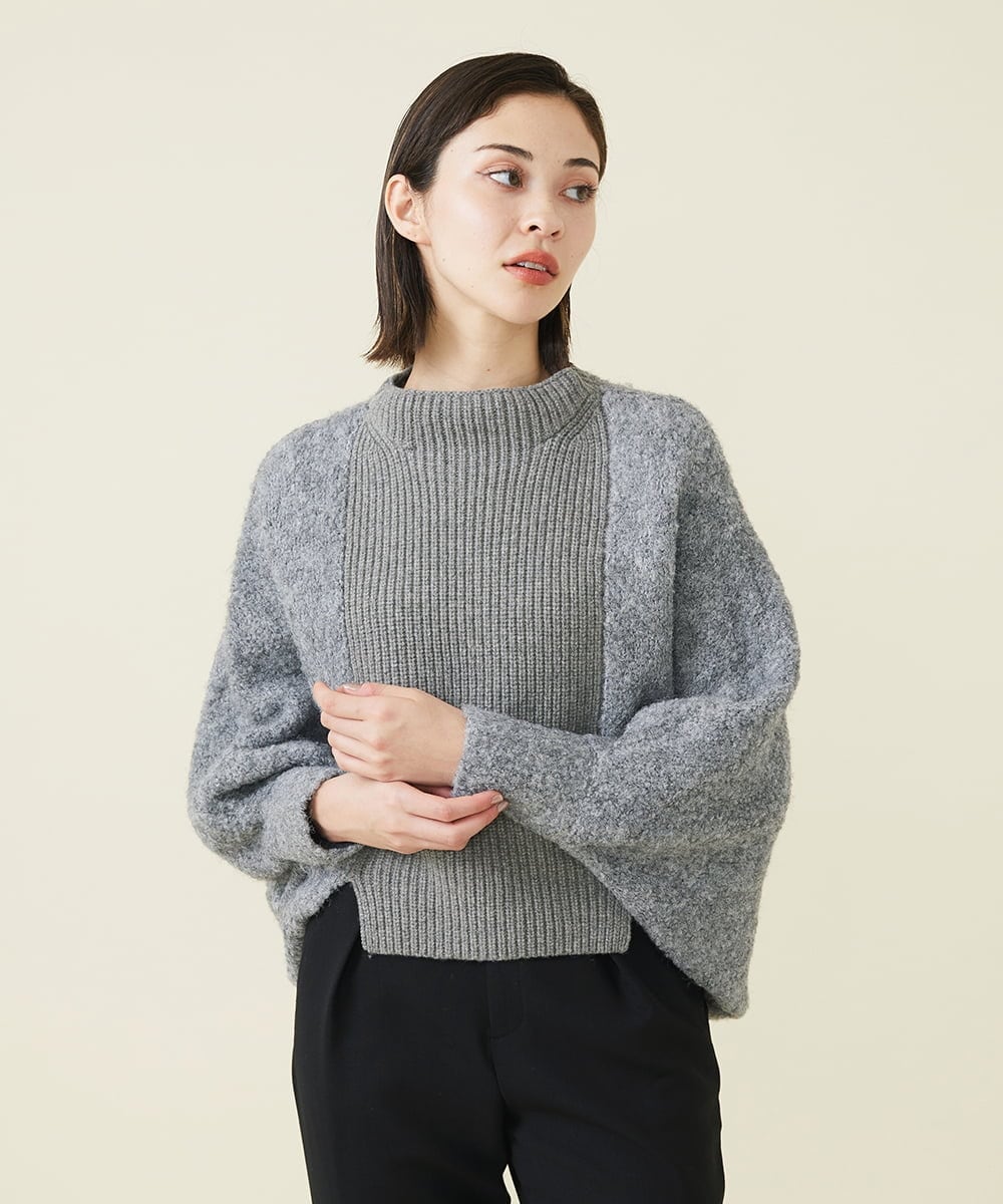 GBFAV07330 Sybilla(シビラ) ループヤーンドルマンプルオーバー グレー